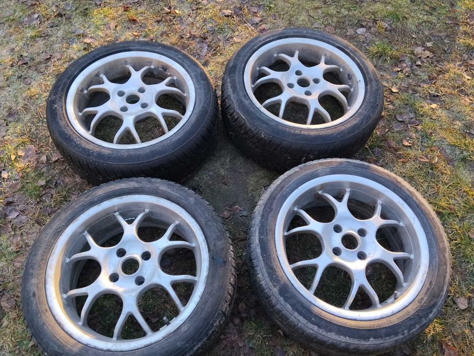 Koła zimowe 7x17" Borbet 4x108 opony 215/50/17