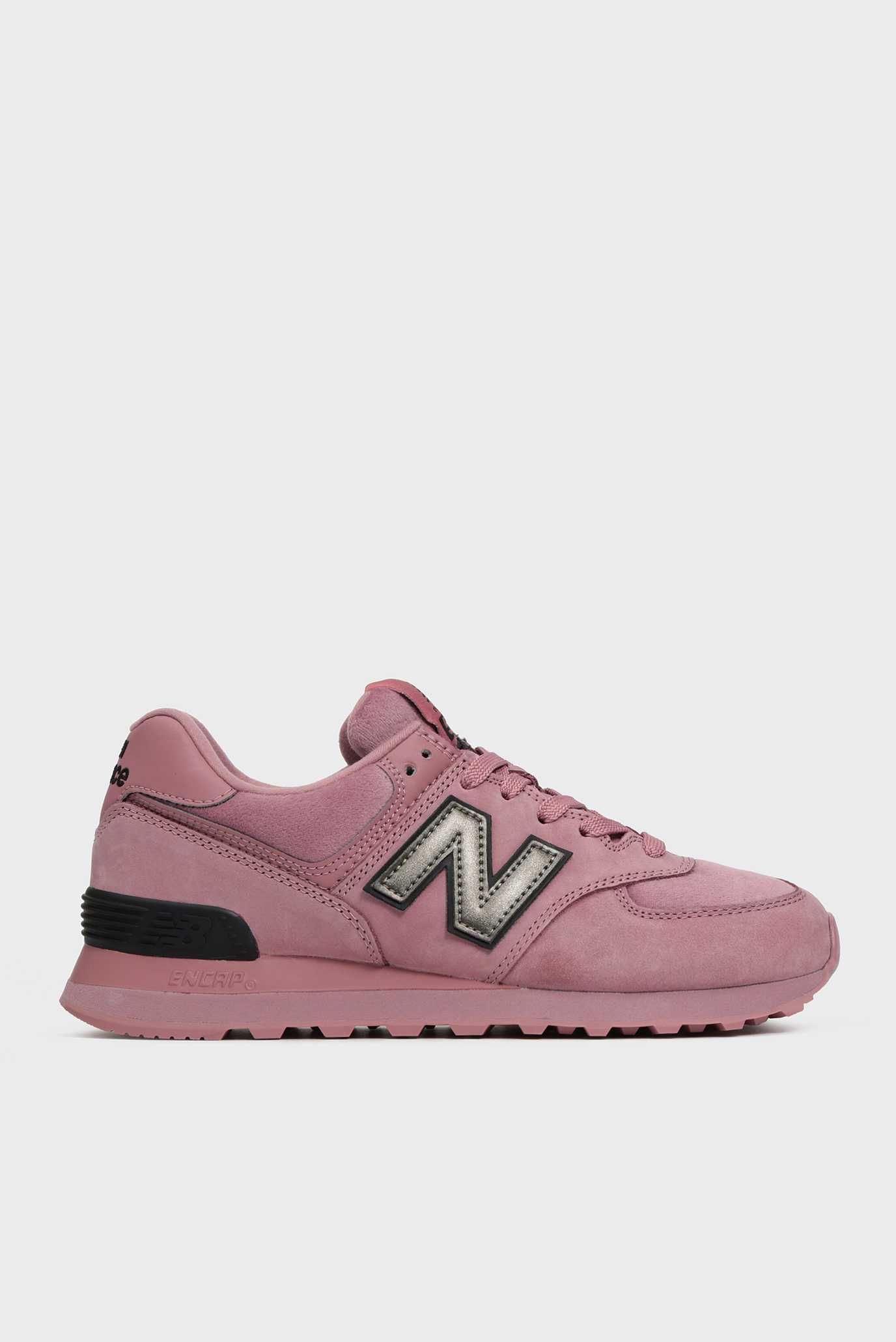 NEW BALANCE Женские сиреневые замшевые кроссовки 574