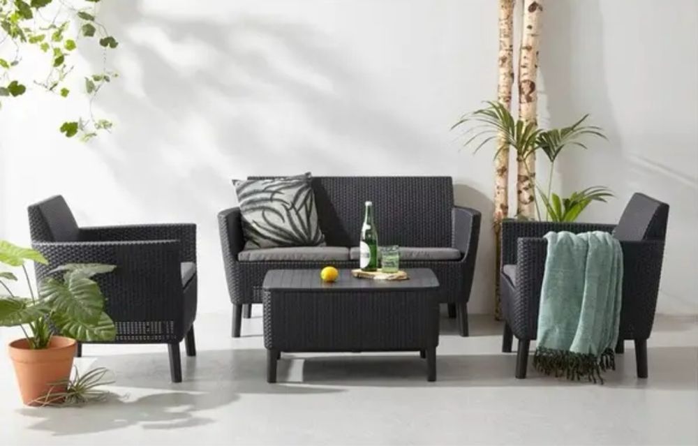 Комплект садових меблів Keter Salemo set Graphite (8711245145297)