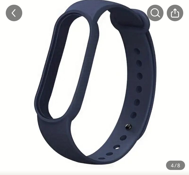 Силіконовий ремінець для Xiaomi Mi Band 5/6  Різні кольори | Новий