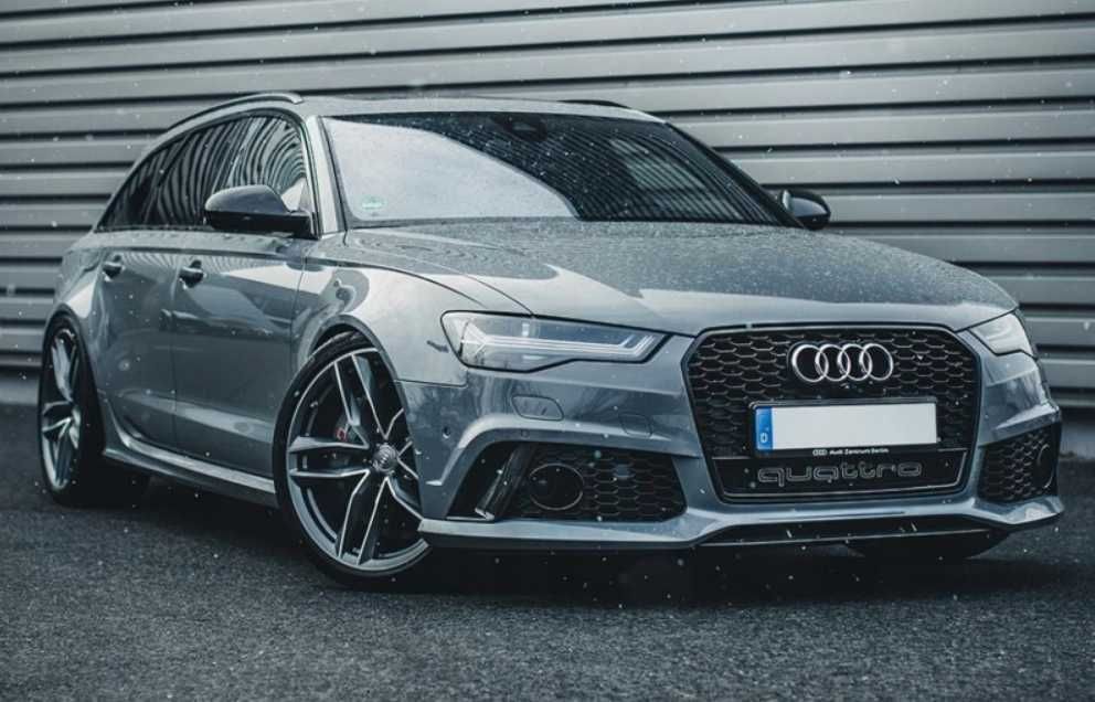 Grill AUDI A6 C7 4G 14-18 wzór RS6 czarny połysk