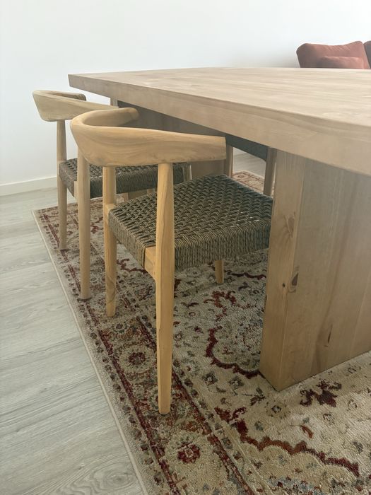 Mesa jantar madeira 8pax (ler descricao)