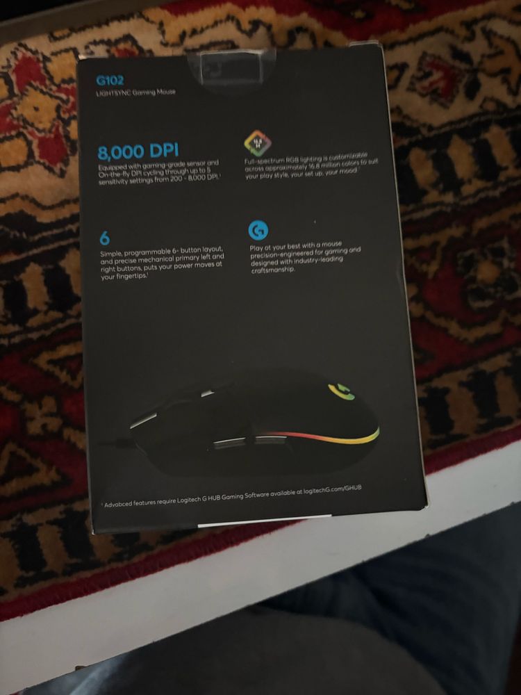 Myszka Logitech g102 czarna