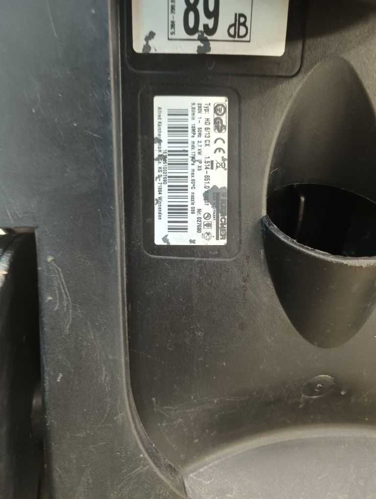 Myjka ciśnieniowa Karcher HD 6/13 CX Mosiężna pompa Oryginalny osprzęt