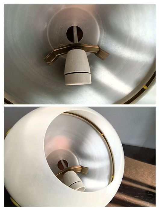 Stara lampa Polam Wilkasy - PRL, vintage, space age, new look, loft,