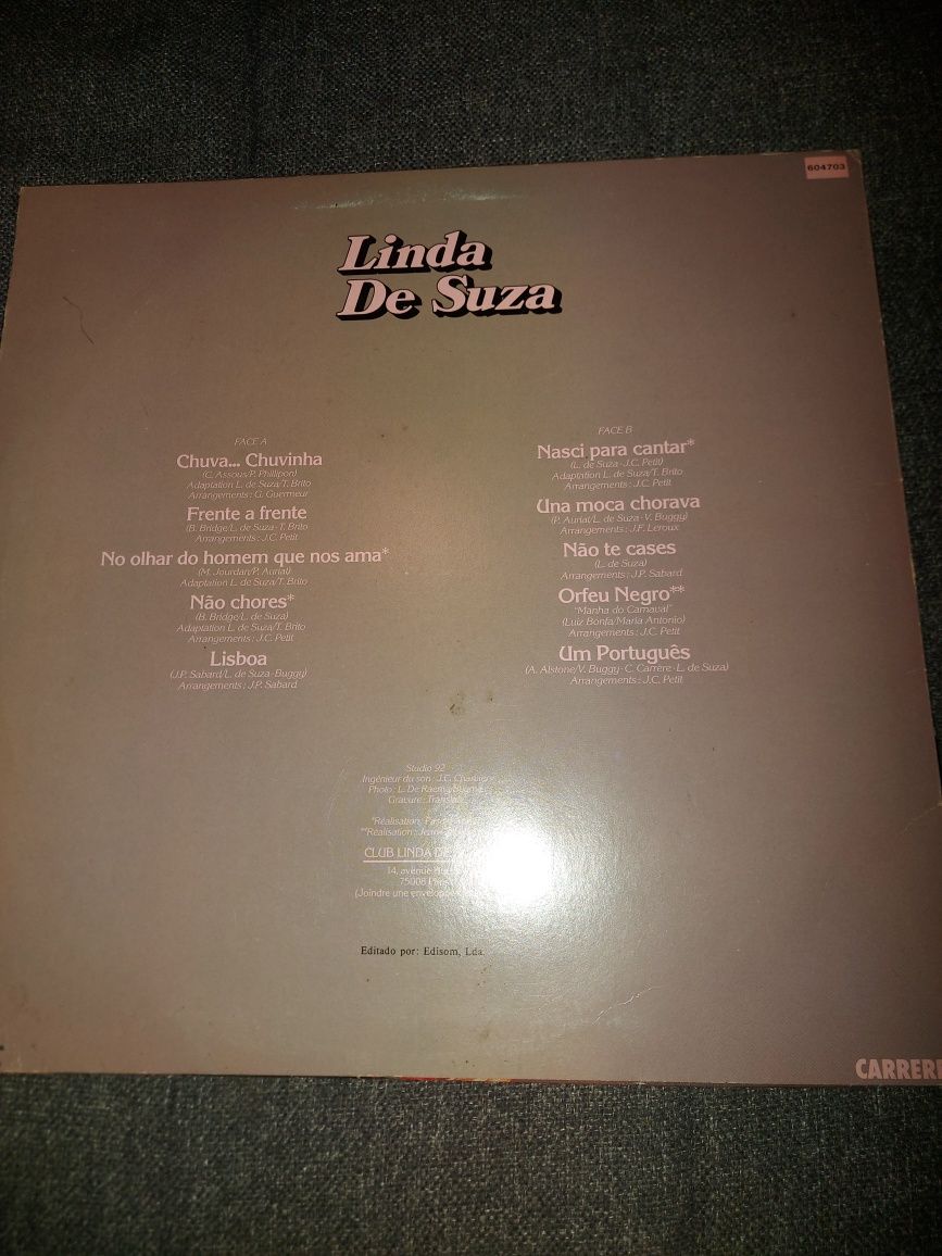 Vinil -Linda de Suza - em português