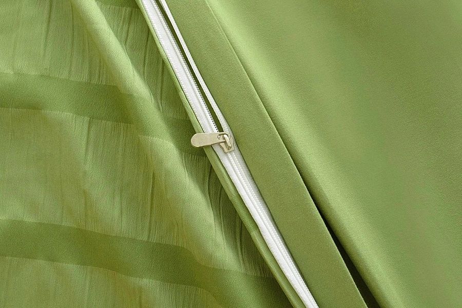 Pościel 200x220 Komplet 3 części Kora Jednolita Pasy Clea 03