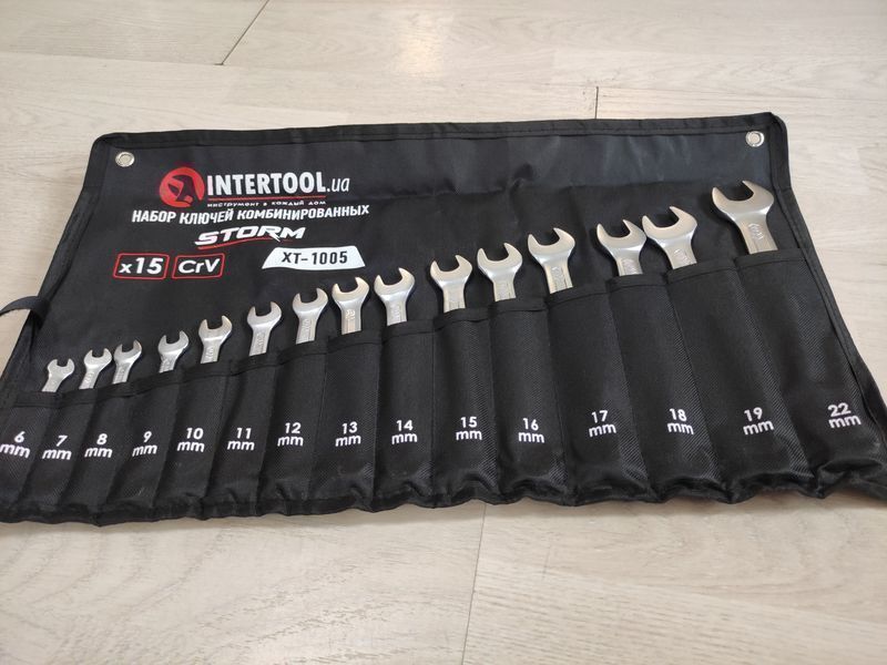 Набор ключей комбинированных 15шт STORM NTERTOOL XT-1005 Гайкові ключі