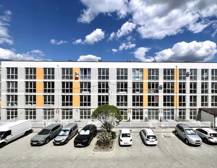 1-кімнатна квартира 31,58 м² з кухнею-вітальнею у зданому будинку.