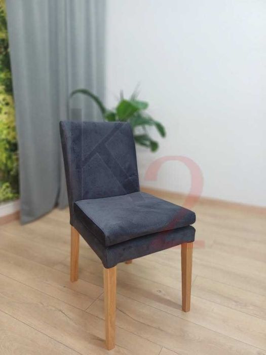 Krzesło DREWNIANE do jadalni, krzesła DĘBOWE tapicerowane, zmywalne