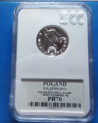 Warta Poznań 2013 - 5 PLN GCN PR70 moneta srebrna