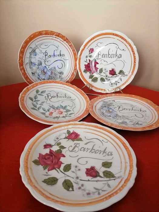 Talerze Patery Ozdobne Barbórka Wawel PRL