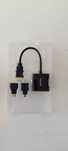 Conversor Adaptador HDMI Micro e Mini para VGA, Mitsai, Preto