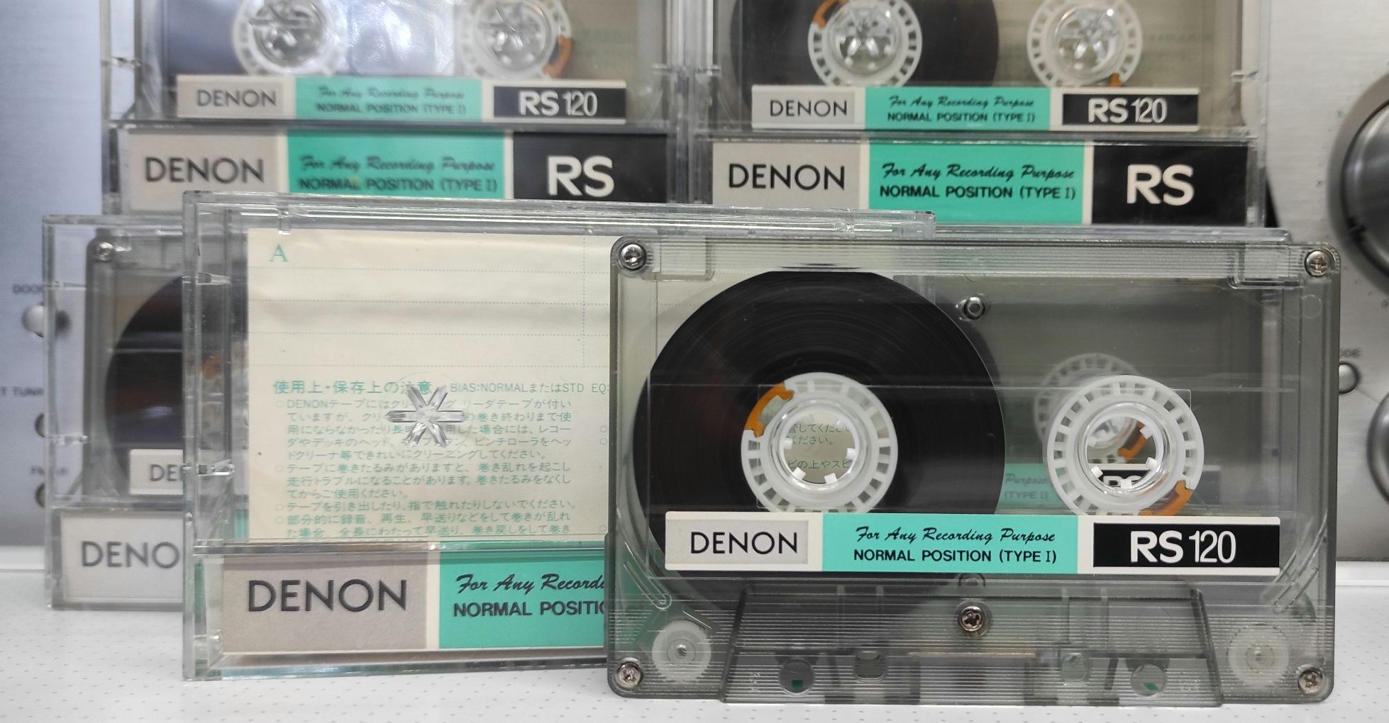 Аудиокассеты DENON RS-120 normal, 1991г, market Japan.