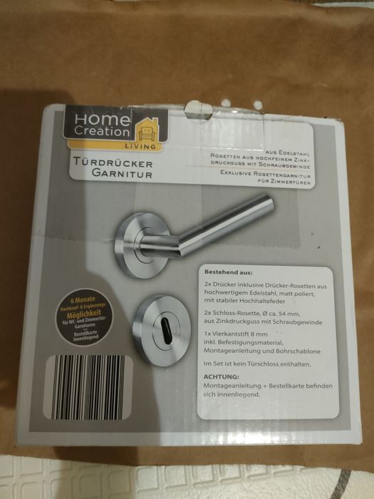 Klamka ze stali nierdzewnej nowa