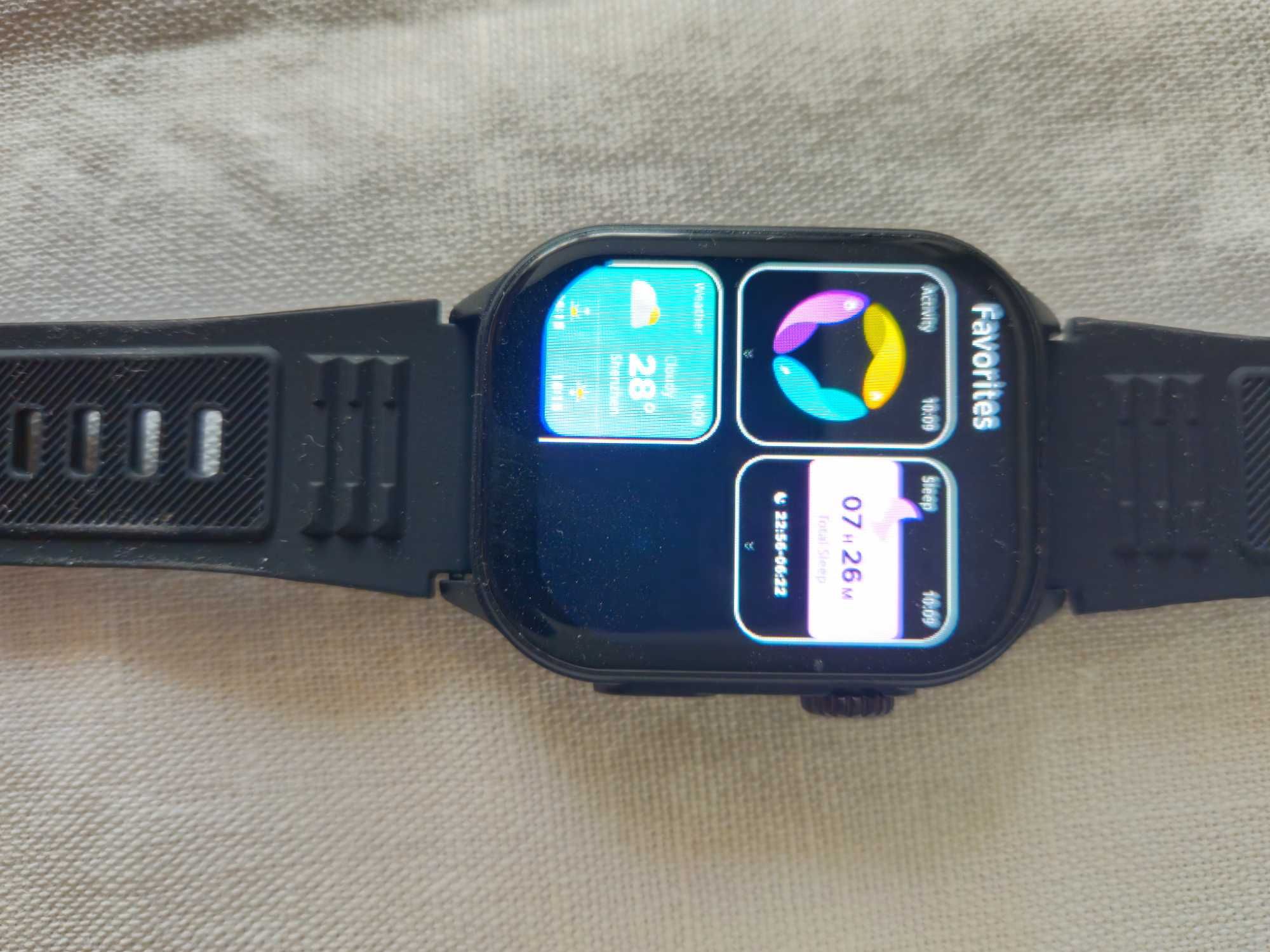 Smartwatch nowy KM 02 czarny