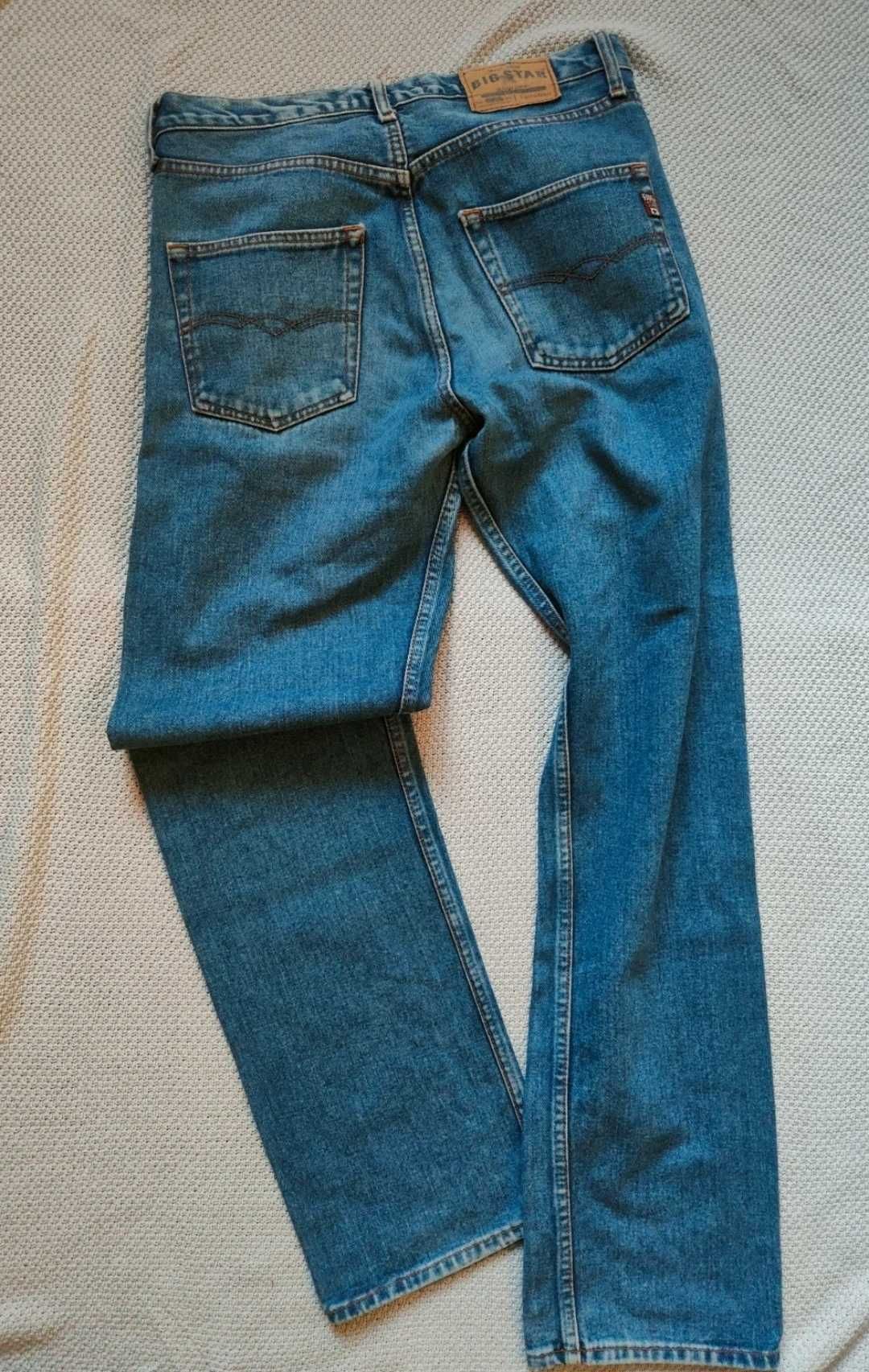 Big Star dżinsy jeansy vintage denim straight W32 L30