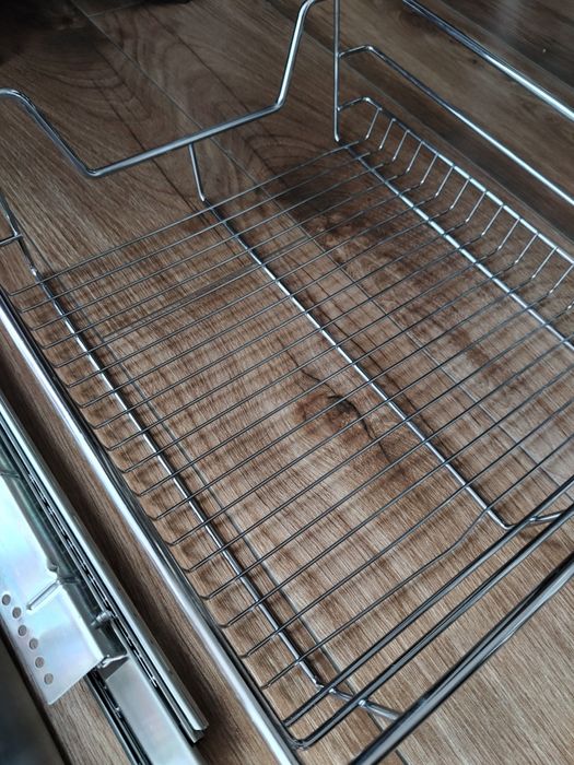 2xszuflada teleskopowa, kosz cargo, półka kuchenna, 45 cm