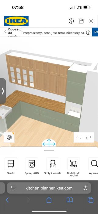 Darmowy Projekt kuchni IKEA, Projekt kuchni na wymiar. wymiarowanie