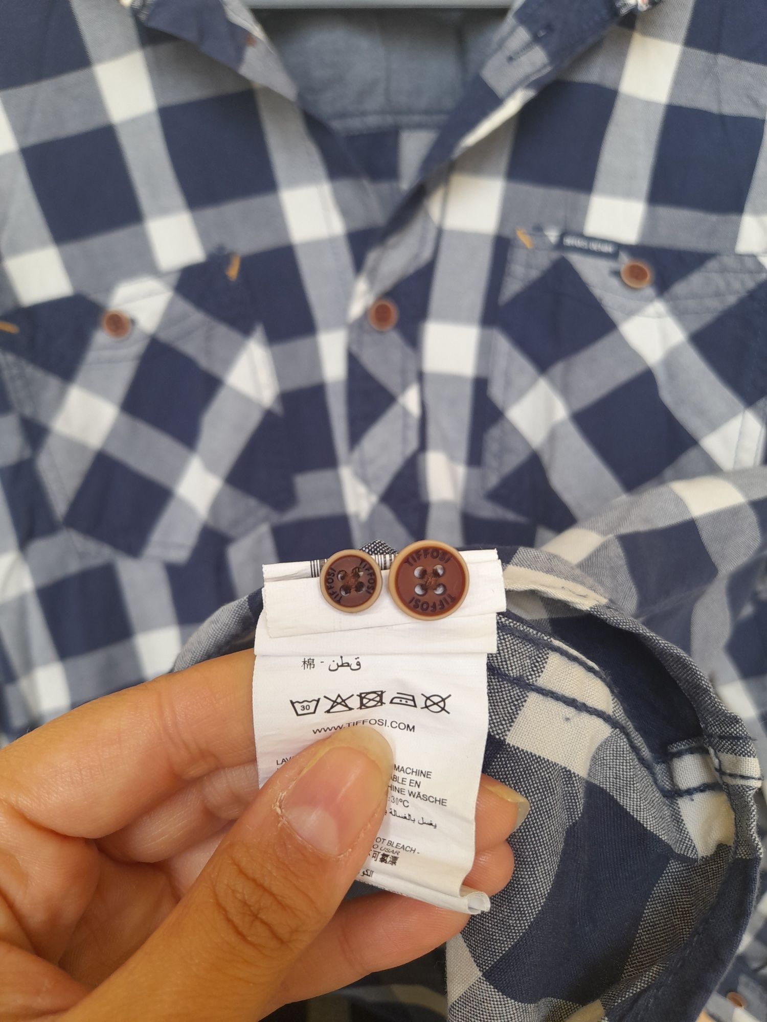 Camisa azul Tiffosi 13/14 anos S