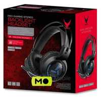 Навушники VARR VH8020 Headset USB 2 х 3.5 mic RGB Black ціна шара