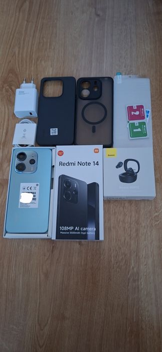 Smartfon Redmi Note 14 Nowy +ładowarka , słuchawki cały zestaw