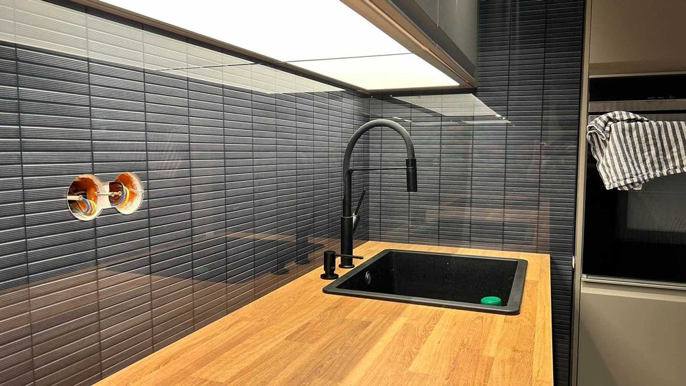 Panele szklane LACOBEL do kuchni, szkło hartowane.