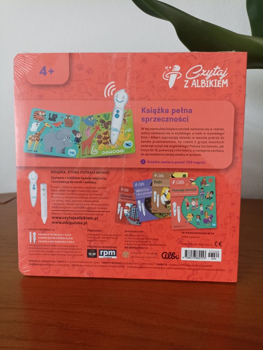 Czytaj z Albikiem Albik Albi książka My First Book of Opposites