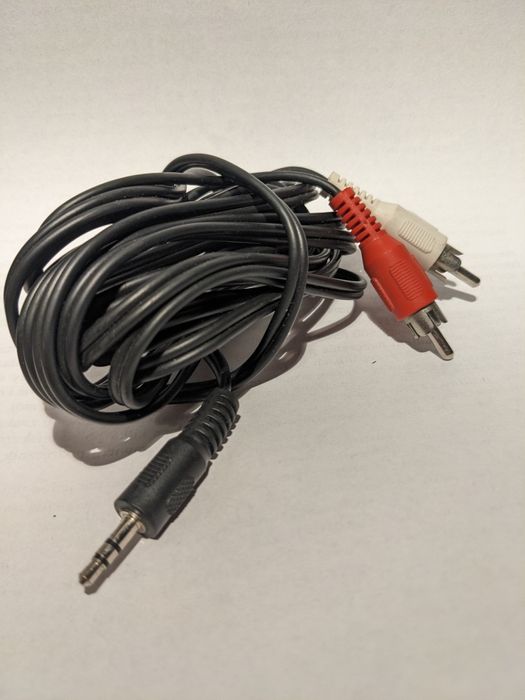 Kabel Audio Mini Jack 3.5mm do 2x RCA (Cinch) 2.8m Solidny