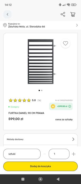 Brama dwuskrzydłowa 4 metrowa i furtka