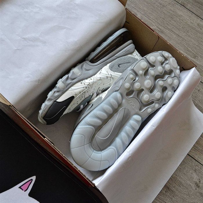 Мужские кроссовки Travis Scott X Nike Air Max 270 React 'Gray' 40-45