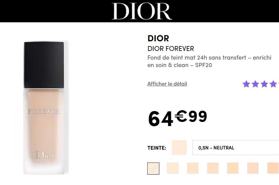 Тональна основа Dior Forever Teint Tenue 24h Haute Perfection