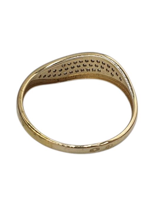 Wyrób Jubilerski - Pierścionek z cyrkoniami P.585, R. 17,5 1,65g.