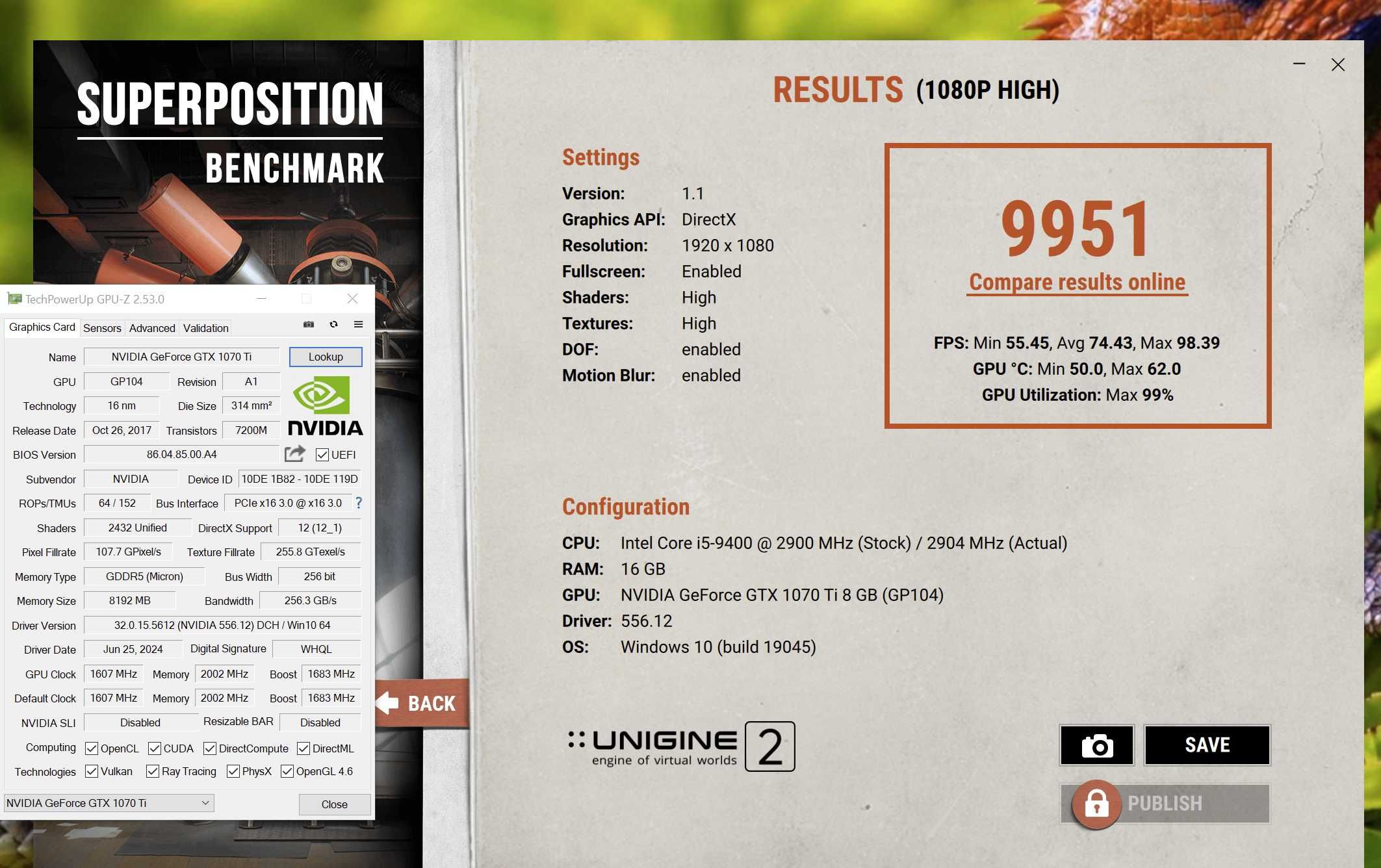 ігрова відеокарта GTX1070Ti 8GB 256bit MANLI. Trade-IN