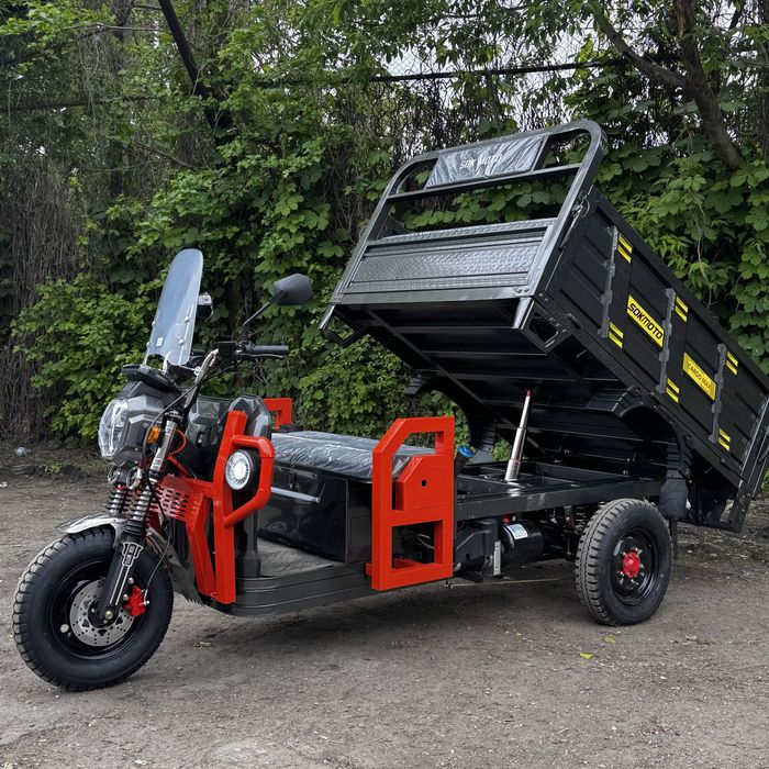 2500W-72V-58,5Ah‼️Електричний вантажний трицикл