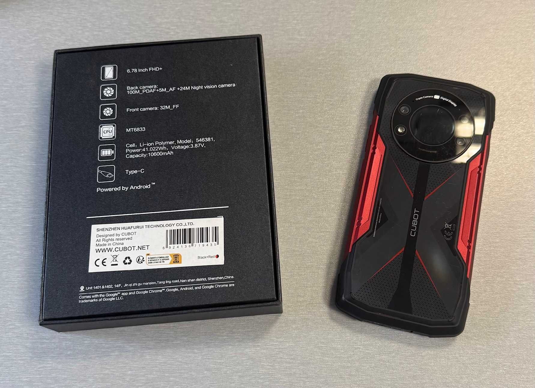 Cubot KingKong Star,pancerny smatrfon 12/256Gb