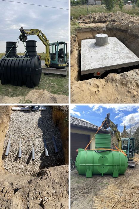 Przydomowa Biologiczna Oczyszczalnia Ścieków  Sambo Betonowe Montaż