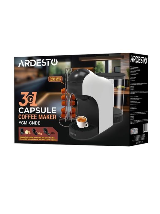 Кавоварка капсульна Ardesto YCM-CNDE White