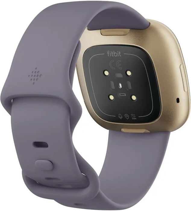 uszkodzony smartwatch fitbit versa 3 złoty bluetooth pulsometr