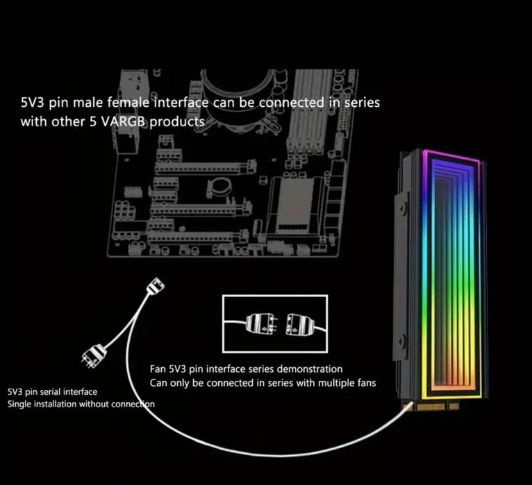 Radiator SSD efekt lustra