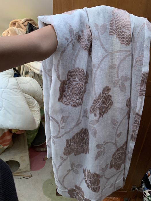 Cortinados floridos novos