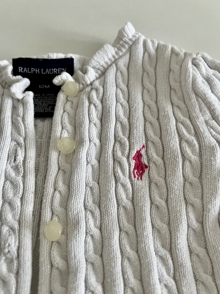 Kardigan sweter sweterek dziecięcy dziewczęcy Ralph Lauren