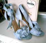 Vices baby blue niebieskie szpilki sandały 37 38