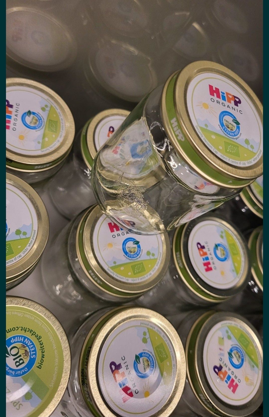 Słoiki puste po Hipp 190 ml zero waste 50 szt.po deserkach na lampiony