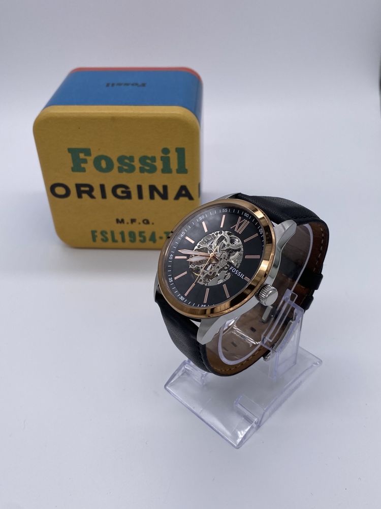 Zegarek męski Fossil Flynn BQ2383  skórzany pasek automat automatyczny