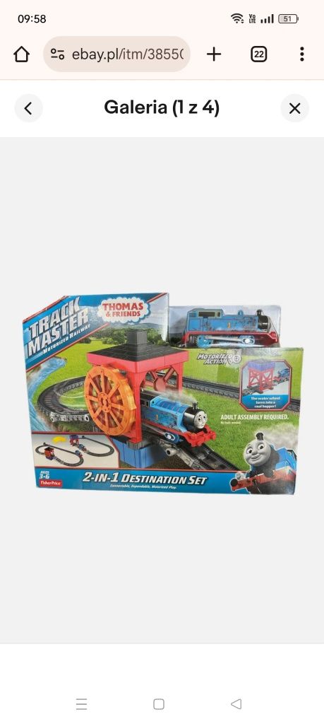 Tomek i przyjaciele trackmaster zestaw startowy 2 w 1
