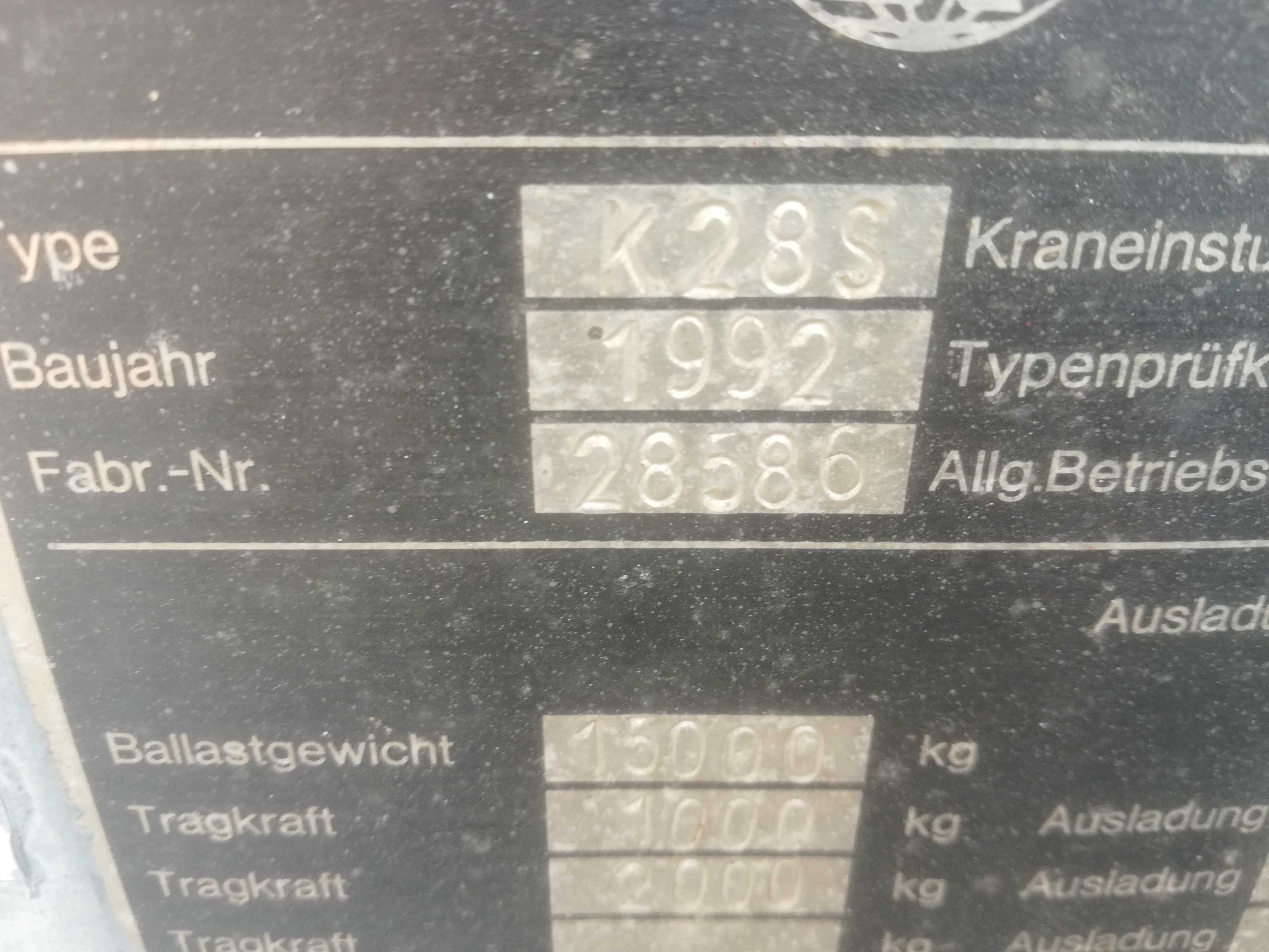 Dźwig Konig K28S , zuraw konig k28s