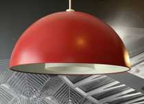 Candeeiro IKEA teto vermelho metal