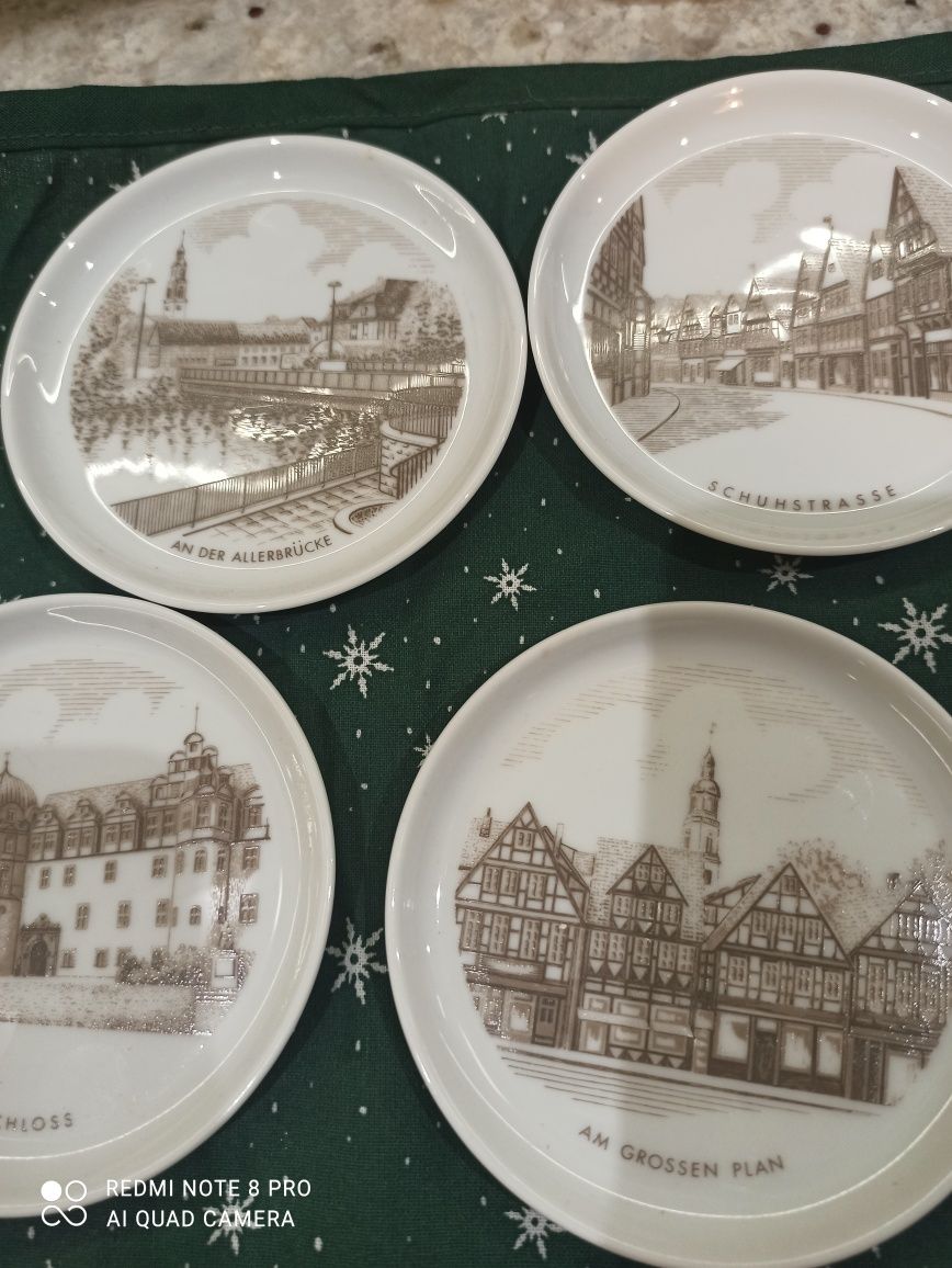 Porcelana Fürstenberg podstawki konfiturówki talerzyki 6 szt