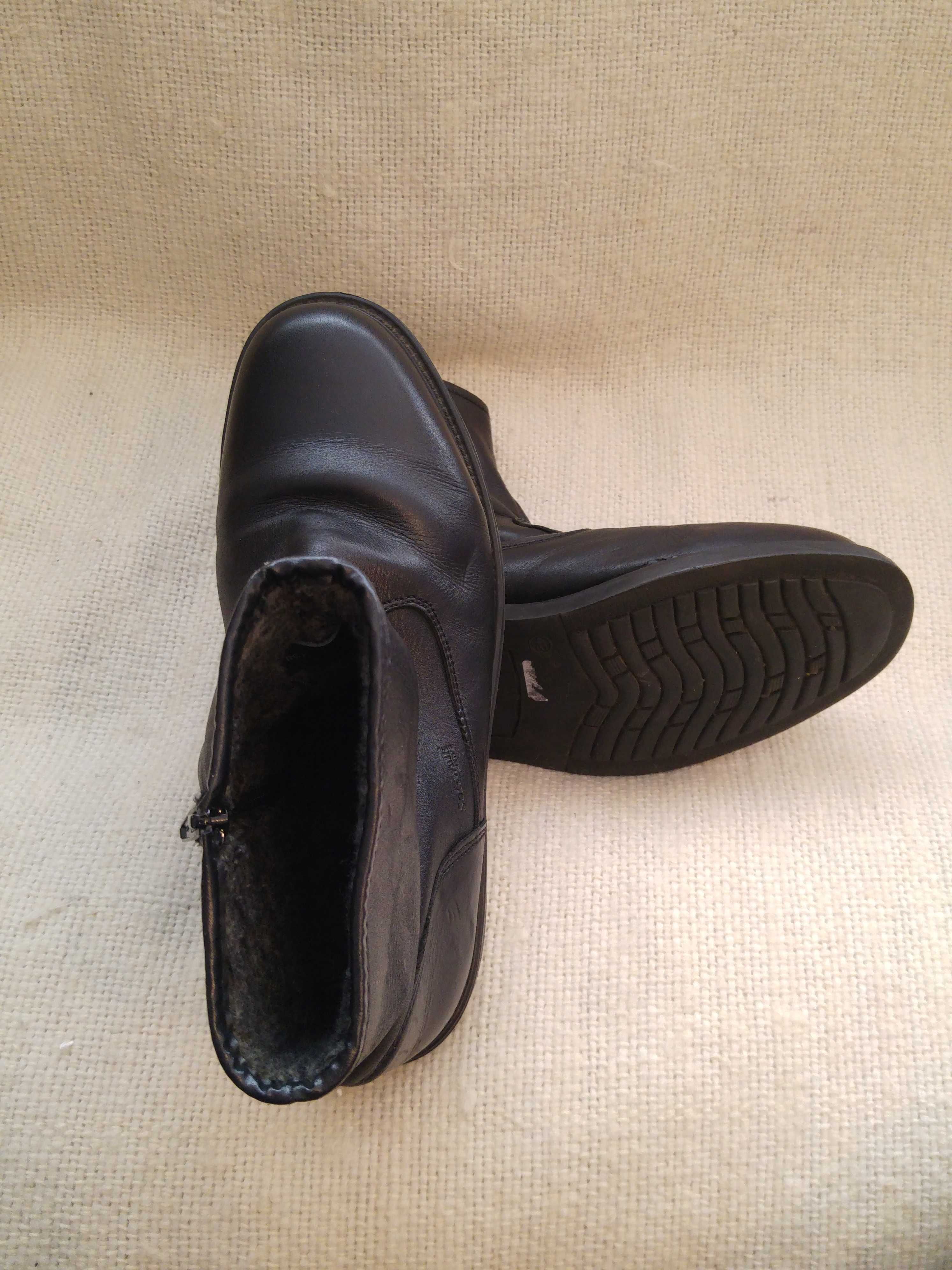 Buty, kozaki skórzane męskie ocieplane